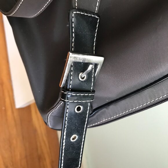 Caslon | Two-Compartment Brown Nylon Backpack - Picture 6 of 16